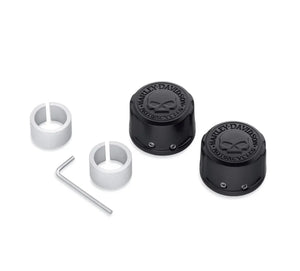 Willie G Skull Front Axle Nut Covers