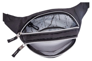 Hip Bag - Striped H-D Zippered Adjustable Hip Pack - Black/Off-White - Harley-Davidson®