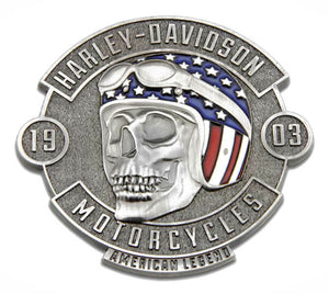 Magnet - American Legend Skull Heavy-Duty Metal 3 in. Harley-Davidson®