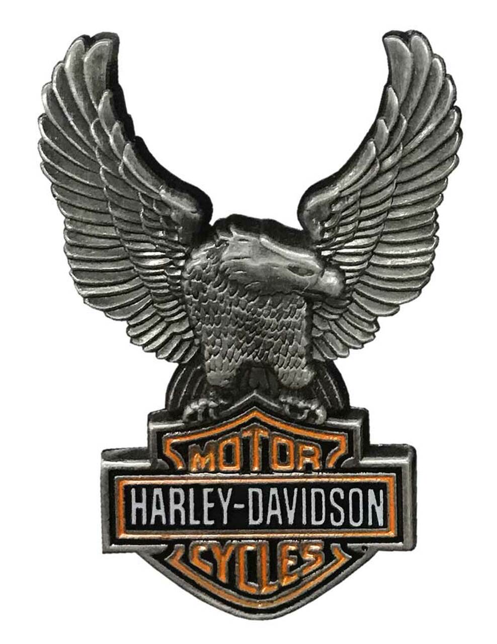 Pin - 1.5 in. Up-Winged Eagle Bar & Shield, Antique Finish - Harley-Davidson®