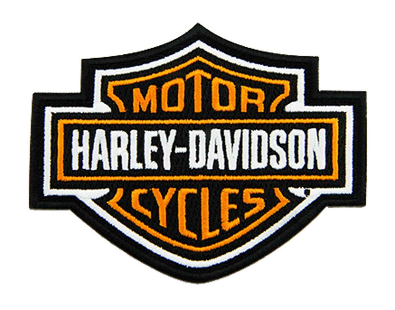 Patch - Embroidered Orange Bar & Shield Logo Emblem Harley-Davidson®