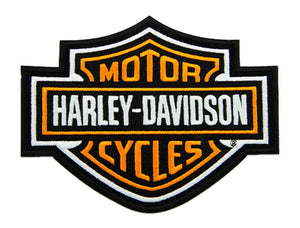 Patch - Embroidered Orange Bar & Shield Logo Emblem Harley-Davidson®