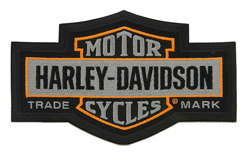 Patch - Embroidered Trademark Bar & Shield Emblem Gray Harley-Davidson®