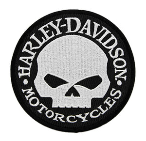Patch - 4 in. Embroidered Willie G Skull Logo Emblem Harley-Davidson®
