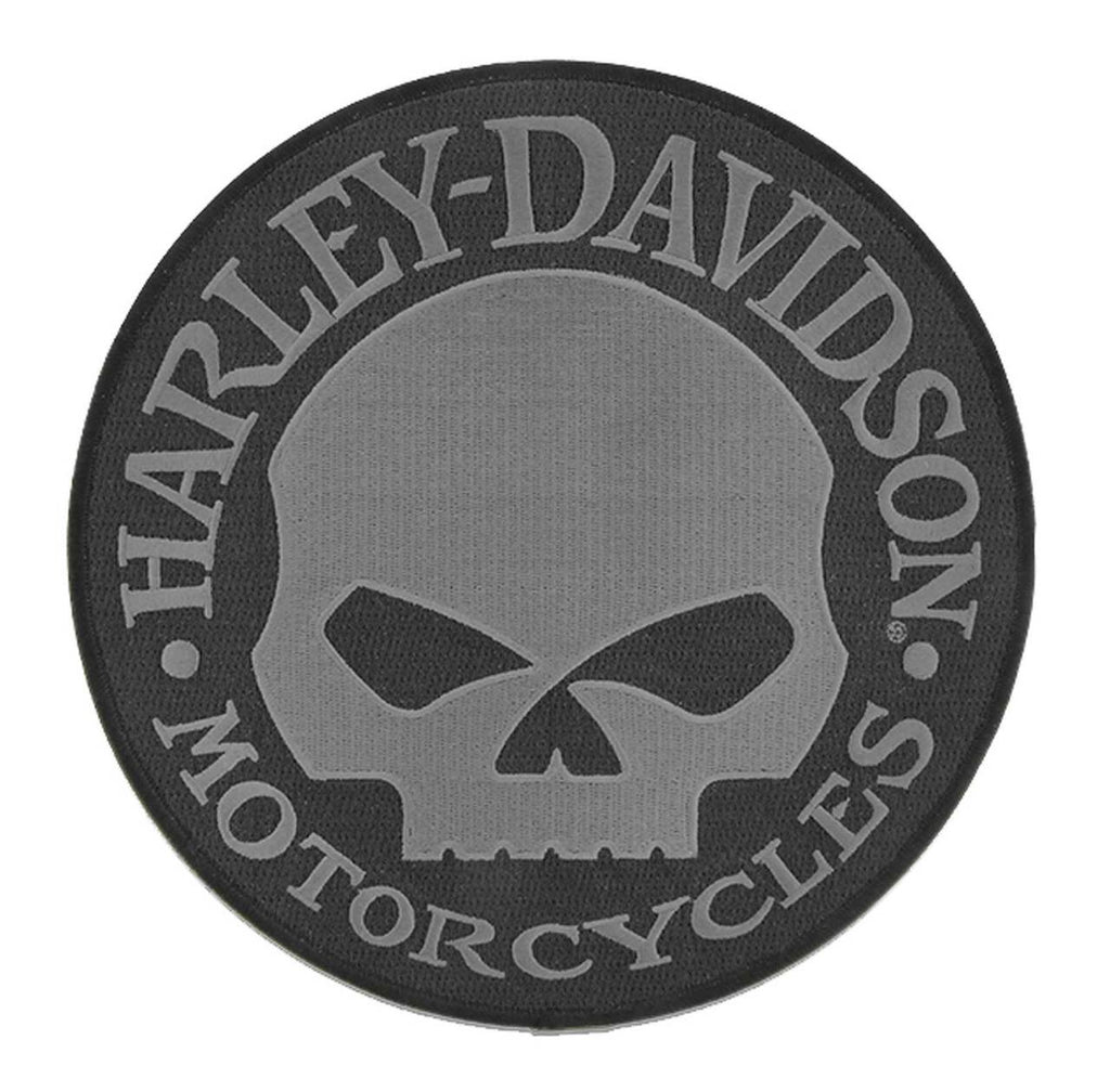 Patch - 8 in. Embroidered Willie G Skull Logo Emblem Harley-Davidson®