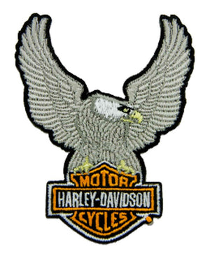 Patch - Embroidery Silver Eagle Bar & Shield Emblem Harley-Davidson®