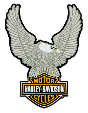 Patch - Embroidery Silver Eagle Bar & Shield Emblem Harley-Davidson®