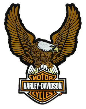 Patch - Embroidery Brown Eagle Bar & Shield Emblem Harley-Davidson®