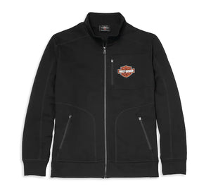 Men's Jacket - Bar & Shield Graphic Mockneck Full Zip - Harley-Davidson®