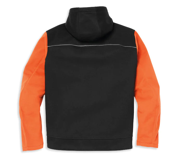 Men's Jacket - Deflector Hooded Riding Fleece (Vintage Orange) by Harley-Davidson®