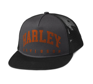 Hat Cap Mesh - Arched Harley Trucker
