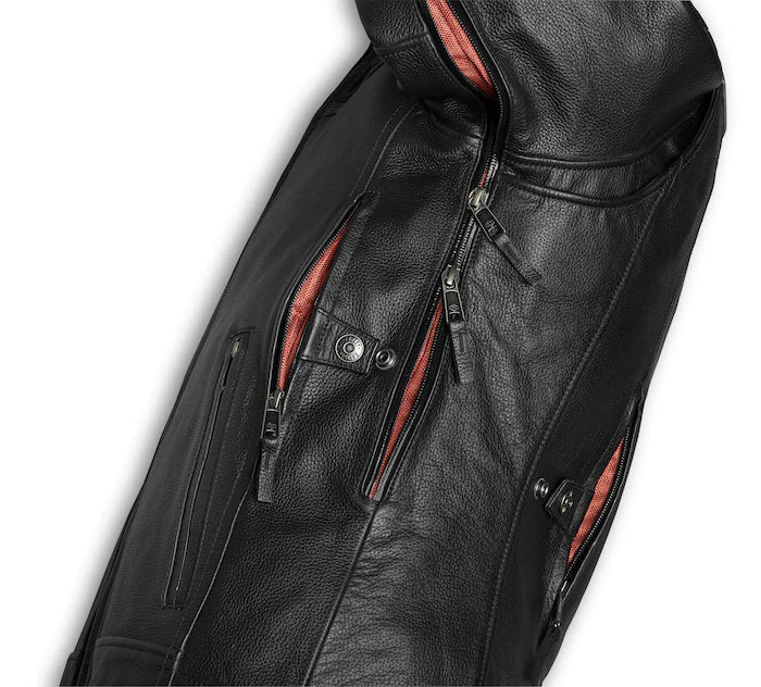 Men's Jacket - Vanocker Waterproof H-D Triple Vent System Leather - Harley-Davidson®