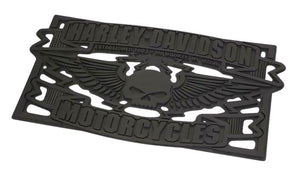 Entry Rubber Mat - Winged Willie G Skull - Harley-Davidson®
