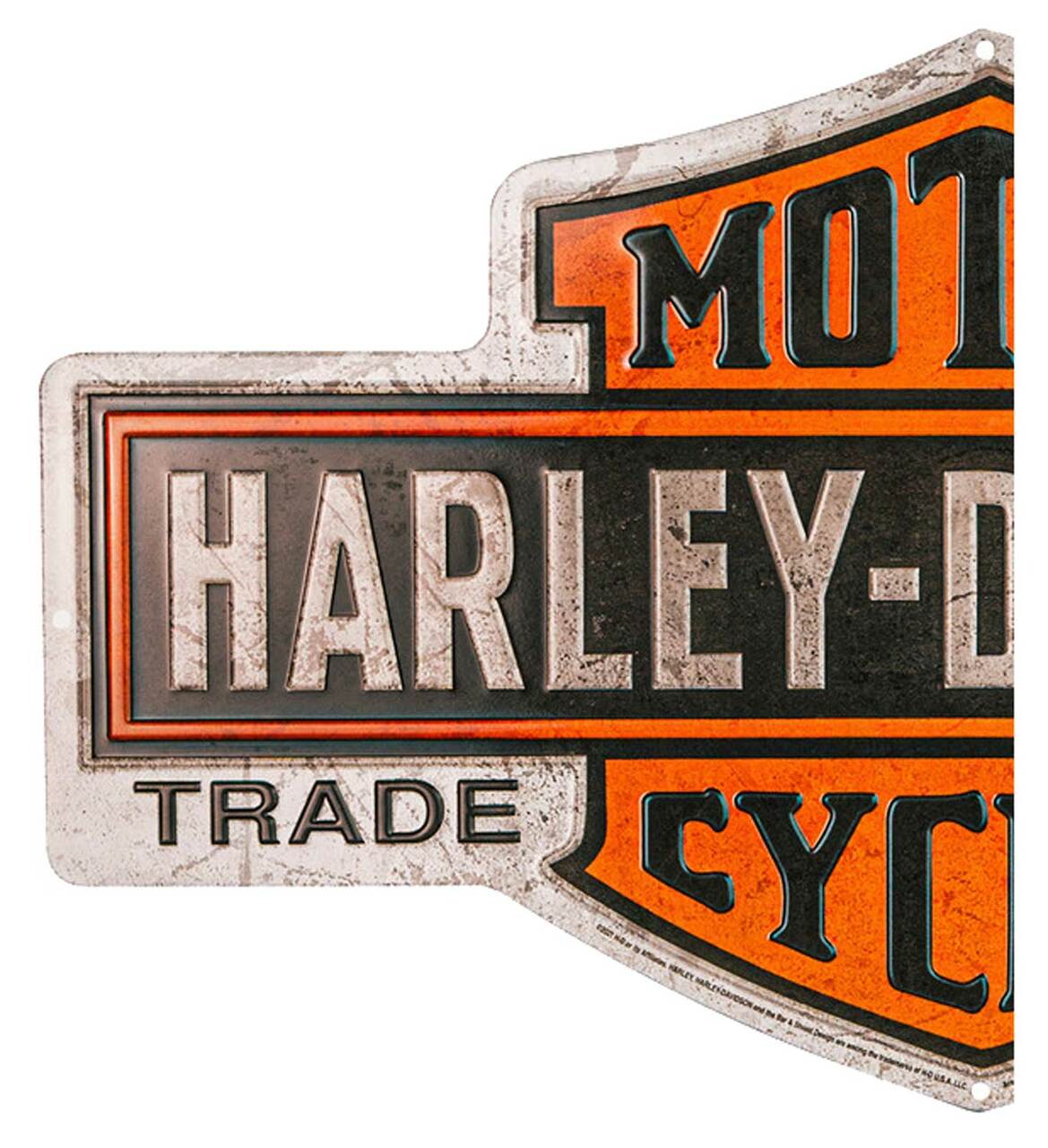 Sign Embossed Tin - Nostalgic Bar & Shield Logo - Harley-Davidson®