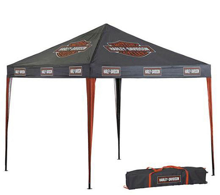Pit Tent - Bar & Shield Instant Outdoor Canopy - Steel Frame Construction - Harley-Davidson®