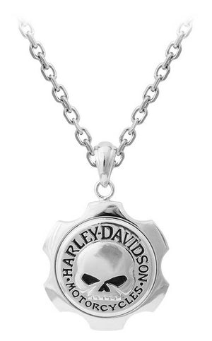 Men's Necklace - Axel Willie G Skull Emblem Chain - Harley-Davidson®