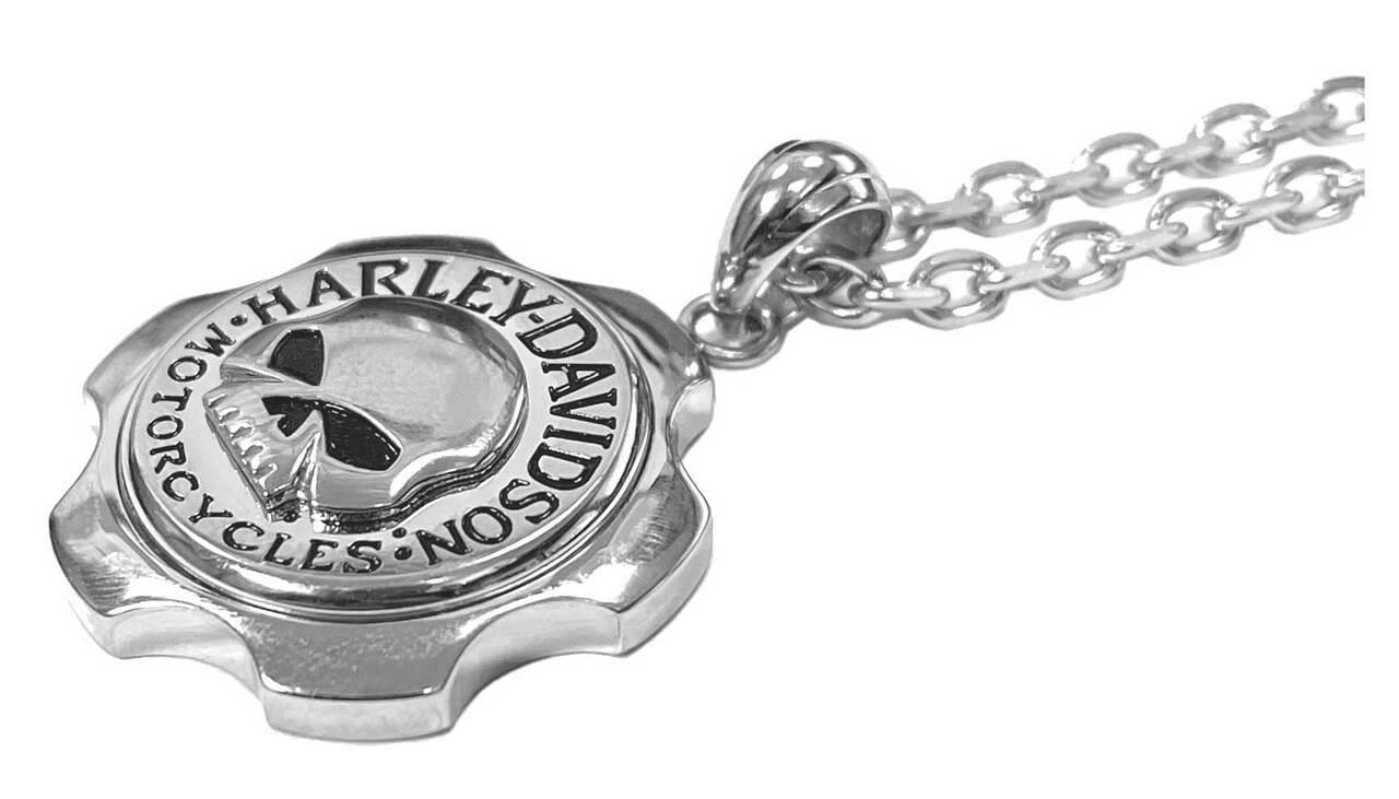 Men's Necklace - Axel Willie G Skull Emblem Chain - Harley-Davidson®