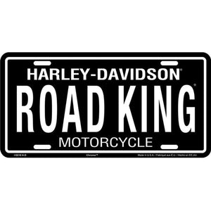 License Plate - Stamped Black ROAD KING - Harley-Davidson®