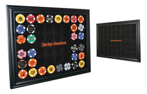 Poker Chip Collector Frame - Holds 48 Chips - Harley-Davidson®