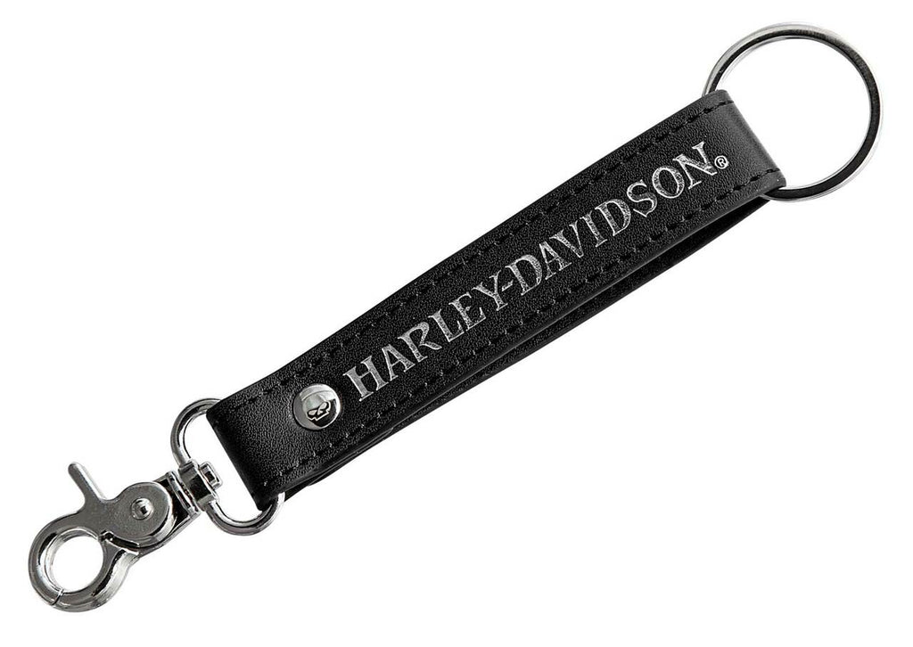 Keychain - Willie G Skull Logo H-D Text Vinyl Strap - Harley-Davidson®